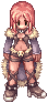 Stalker, female, standing