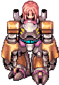 Mechanic piloting a Madogear