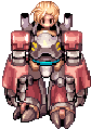 Mechanic piloting a Madogear